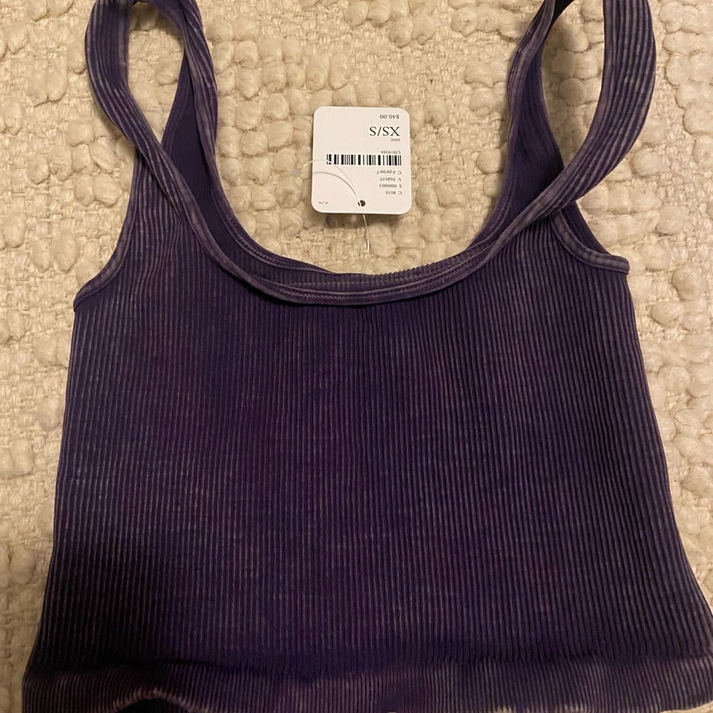 Free people happiness runs cropped tank top